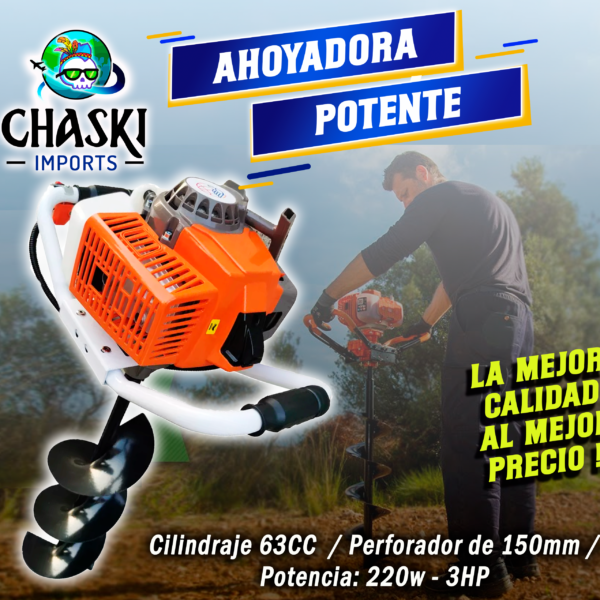 ahoyador de tierra a gasolina en ecuador chaski imports