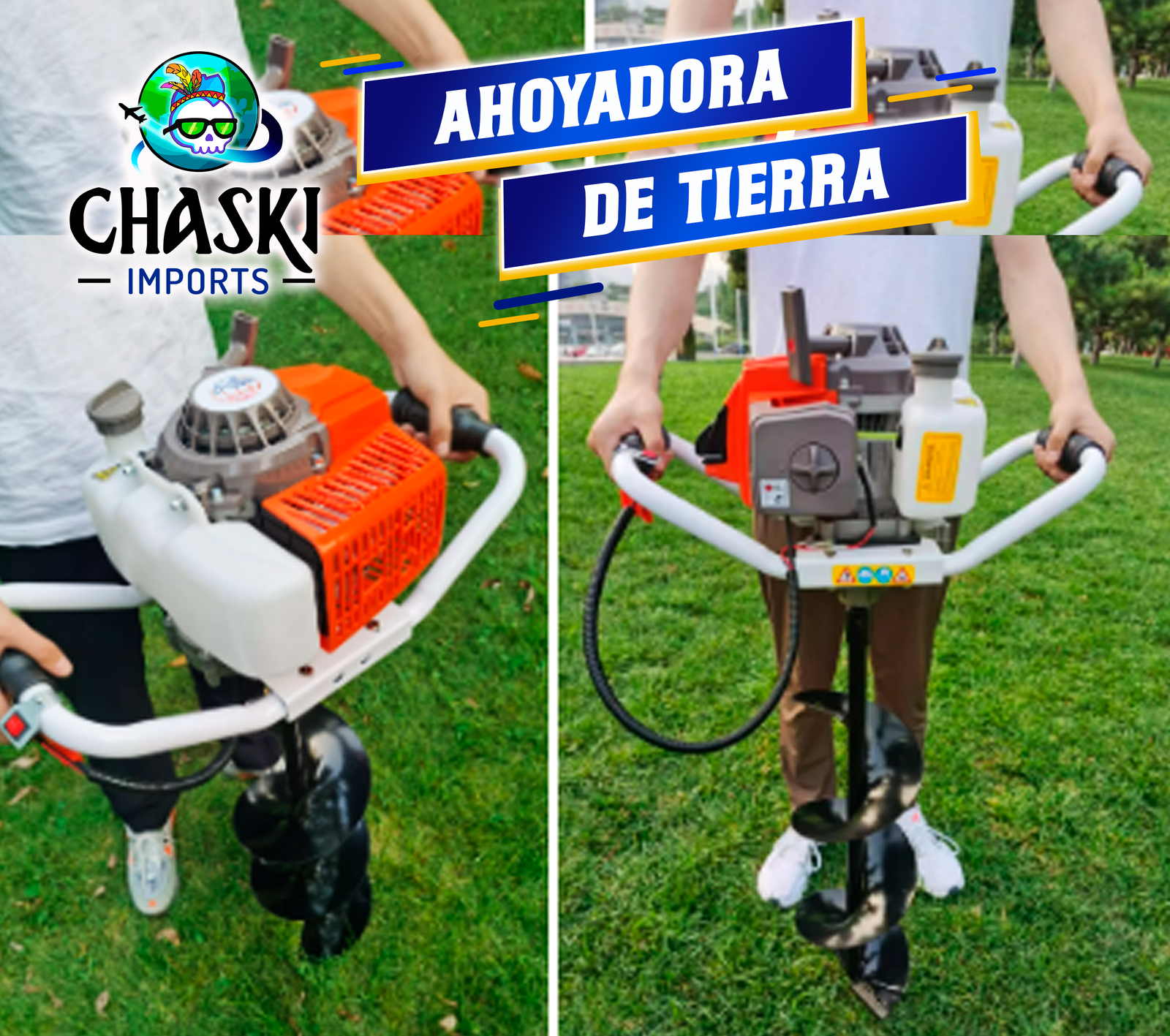 AHOYADORA1 ahoyador de tierra a gasolina en ecuador chaski imports