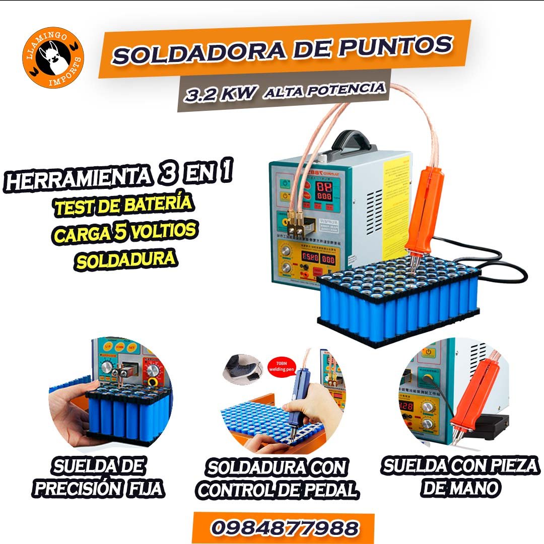 Soldadora de punto Sunko 3 en 1