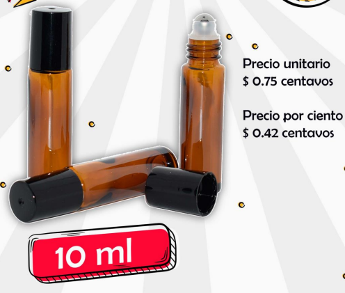 frascos roll on 10 ml (1) frascos roll on 10 ml ambar chaski imports Ecuador
