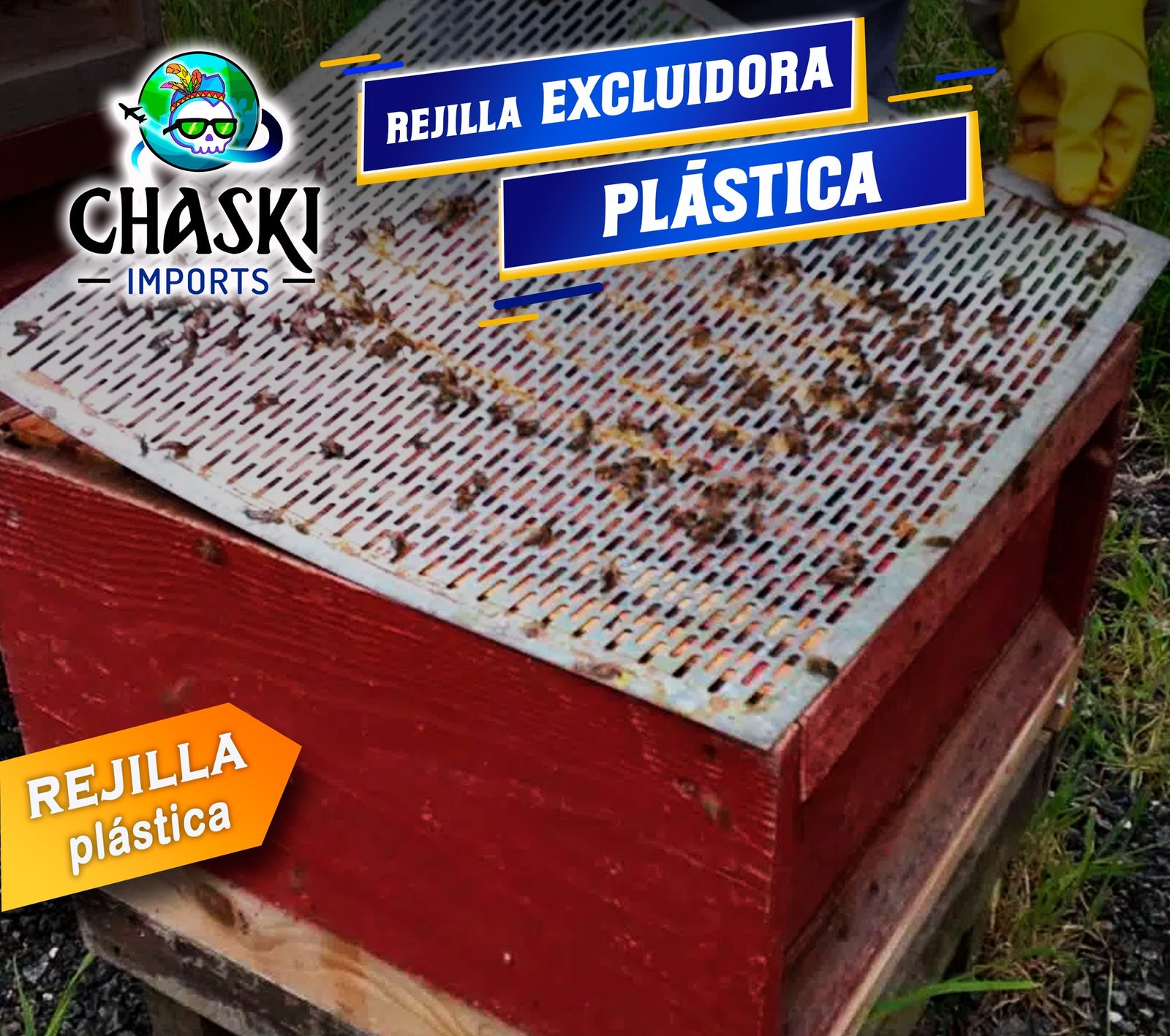 Rejilla excluidora plástica de reina